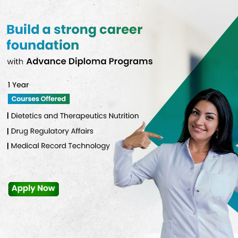 Jamia Hamdard Online - Advance Diploma Courses - Dietetics and Therapeutics Nutrition | Drug Regulatory Affairs | Medical Record Technology